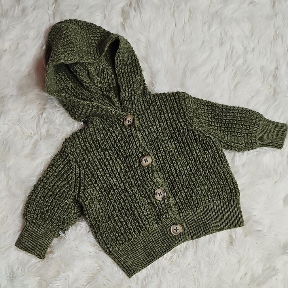 Old Navy Textured Olive Baby Jacket